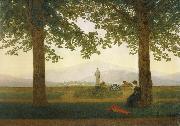 Caspar David Friedrich The Garden Terrace oil on canvas